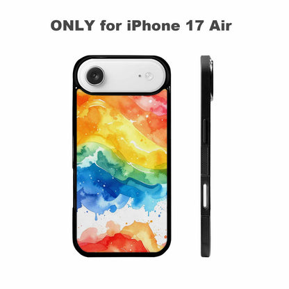 iPhone 17 Air Case — Watercolor Splash Abstract Pattern Seamless Watercolor, Personalized Phone Case