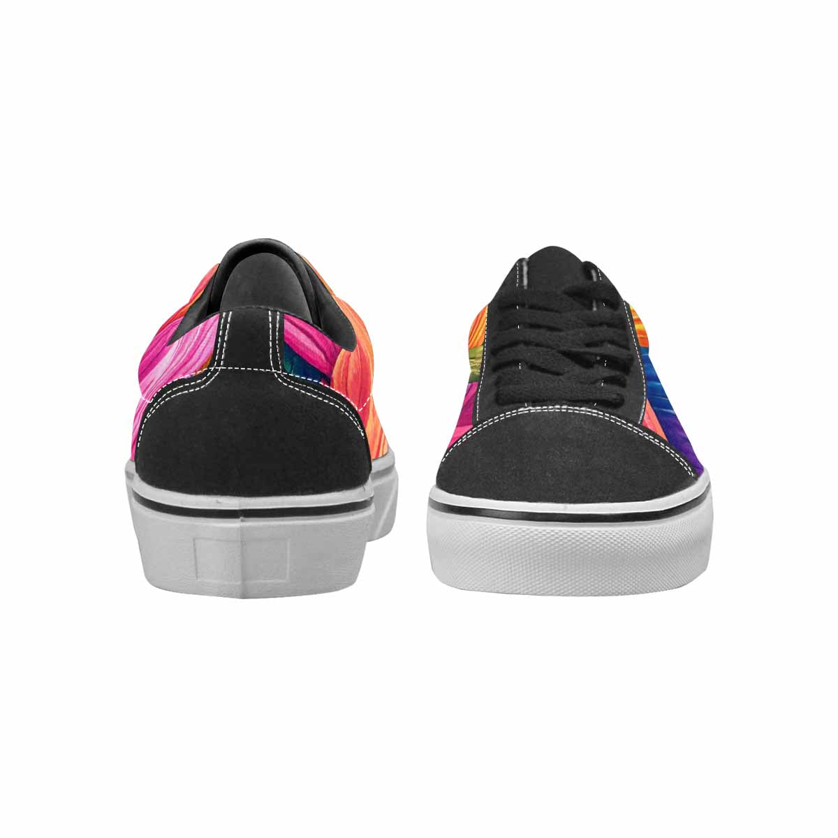 MEN'S Polysexual Flag Color Canvas Lace-Up Vivid Custom Sneakers