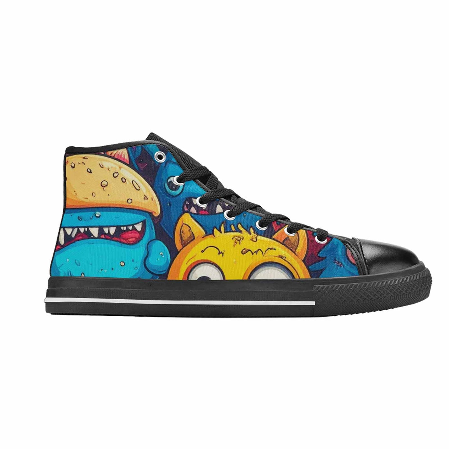 MEN'S Cartoon Monster Character High Top Canvas Aesthetic Shoes