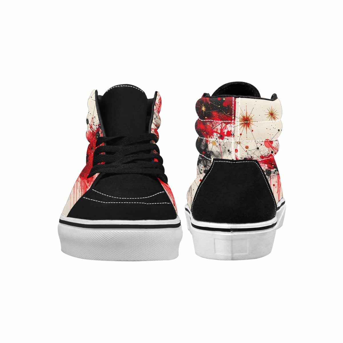 MEN'S Zodiac Constellation High Top Canvas Grunge Custom Shoes