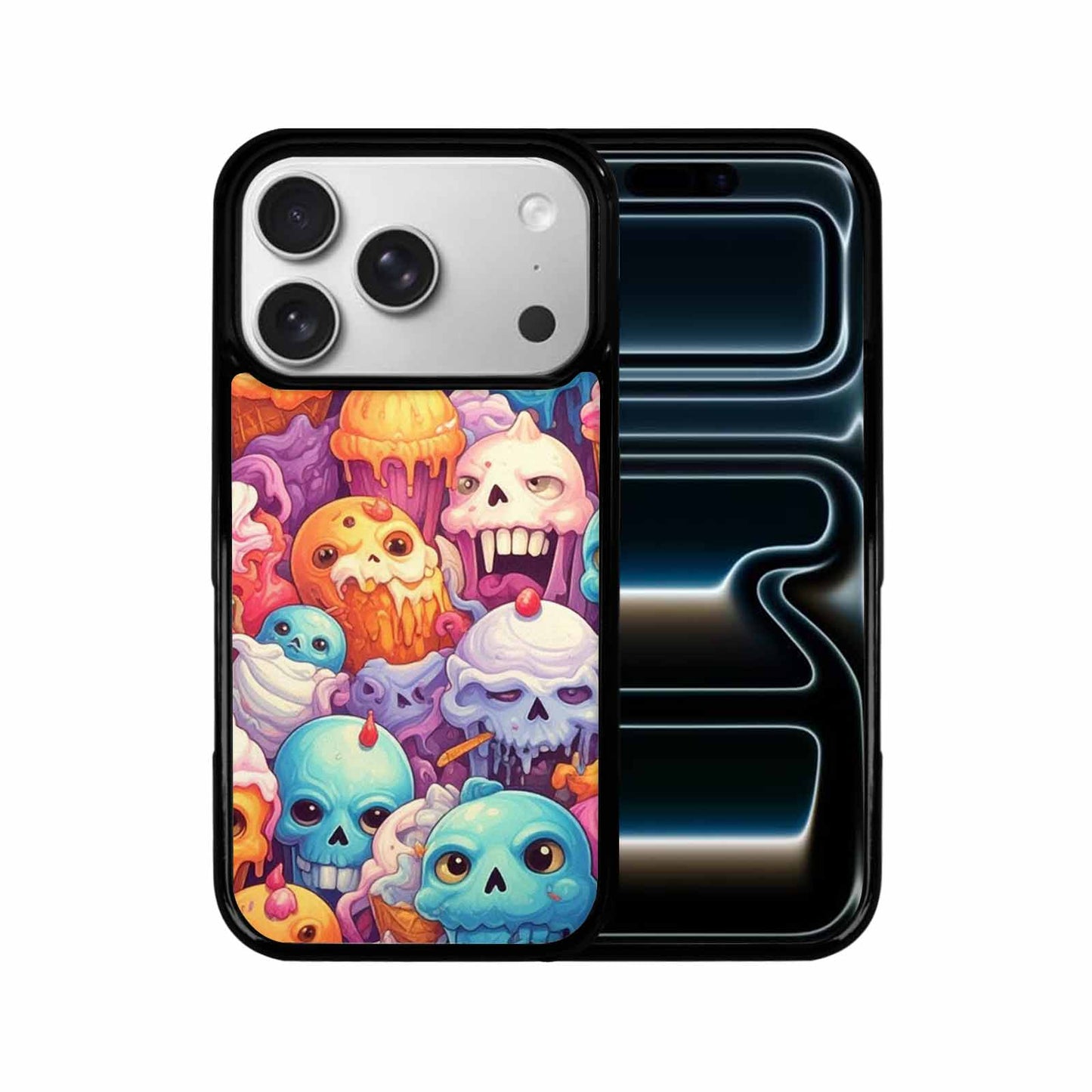 iPhone 17 Pro Case — Ice Cream Monsters Skullsmelti Urn Gothic, Personalized Phone Case