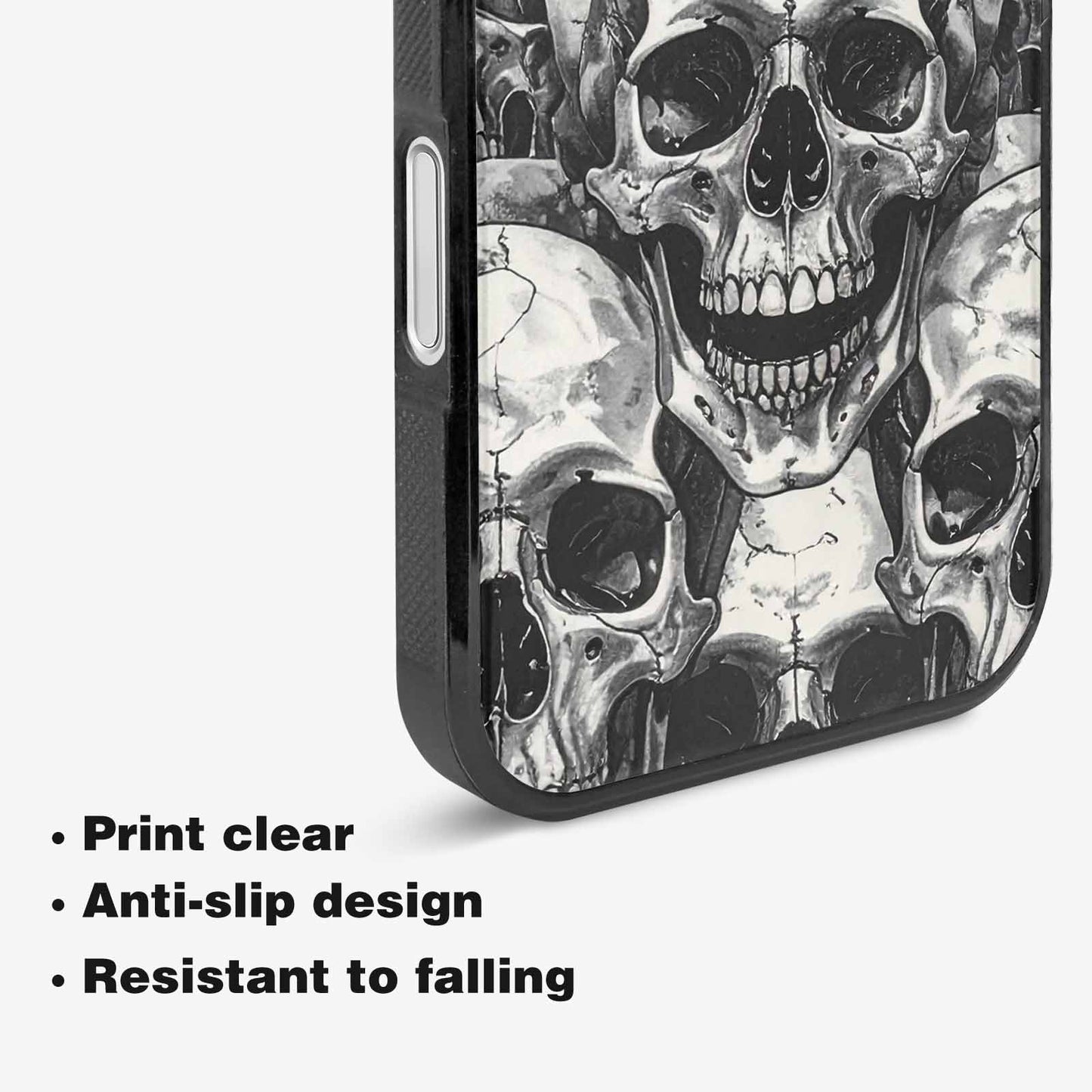 iPhone 16 Case — Tessellated Human Skulls Custom, Unique Phone Case Design