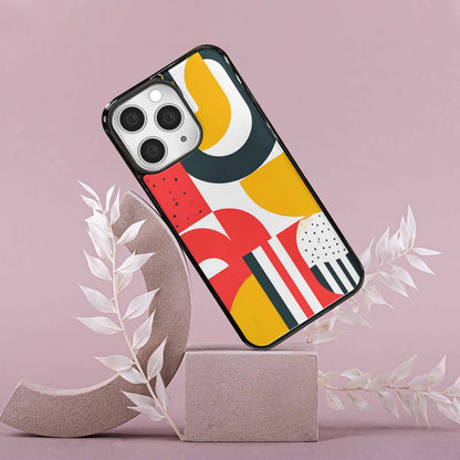 iPhone 15 Pro Max Case — 1990s Memphis Art Pattern, Custom Phone Case