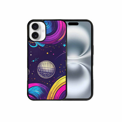 iPhone 16 Plus Case — 1970s Disco Cartoon Art Pattern, Custom Made Phone Cover