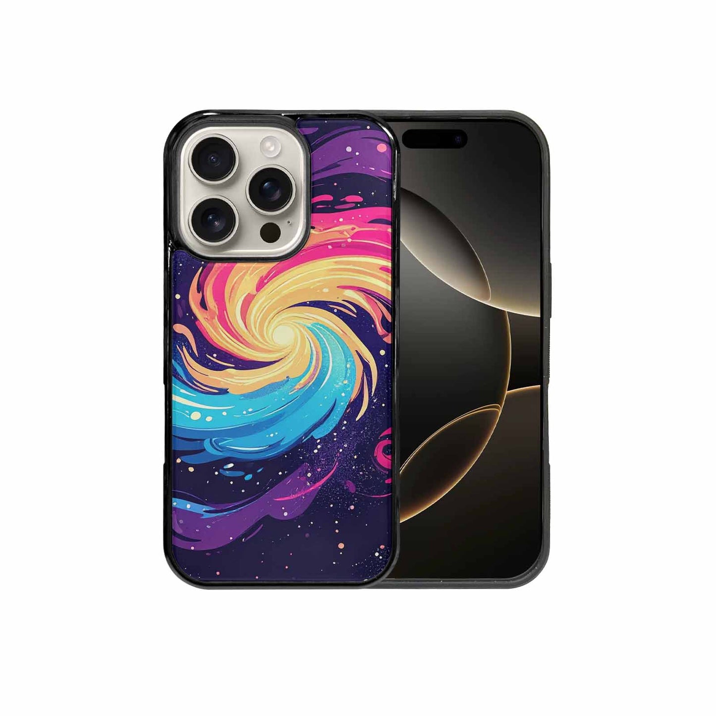 iPhone 16 Pro Case — Love Wins Galaxy Seamless Pattern Vibrant, Custom Printed Phone Case