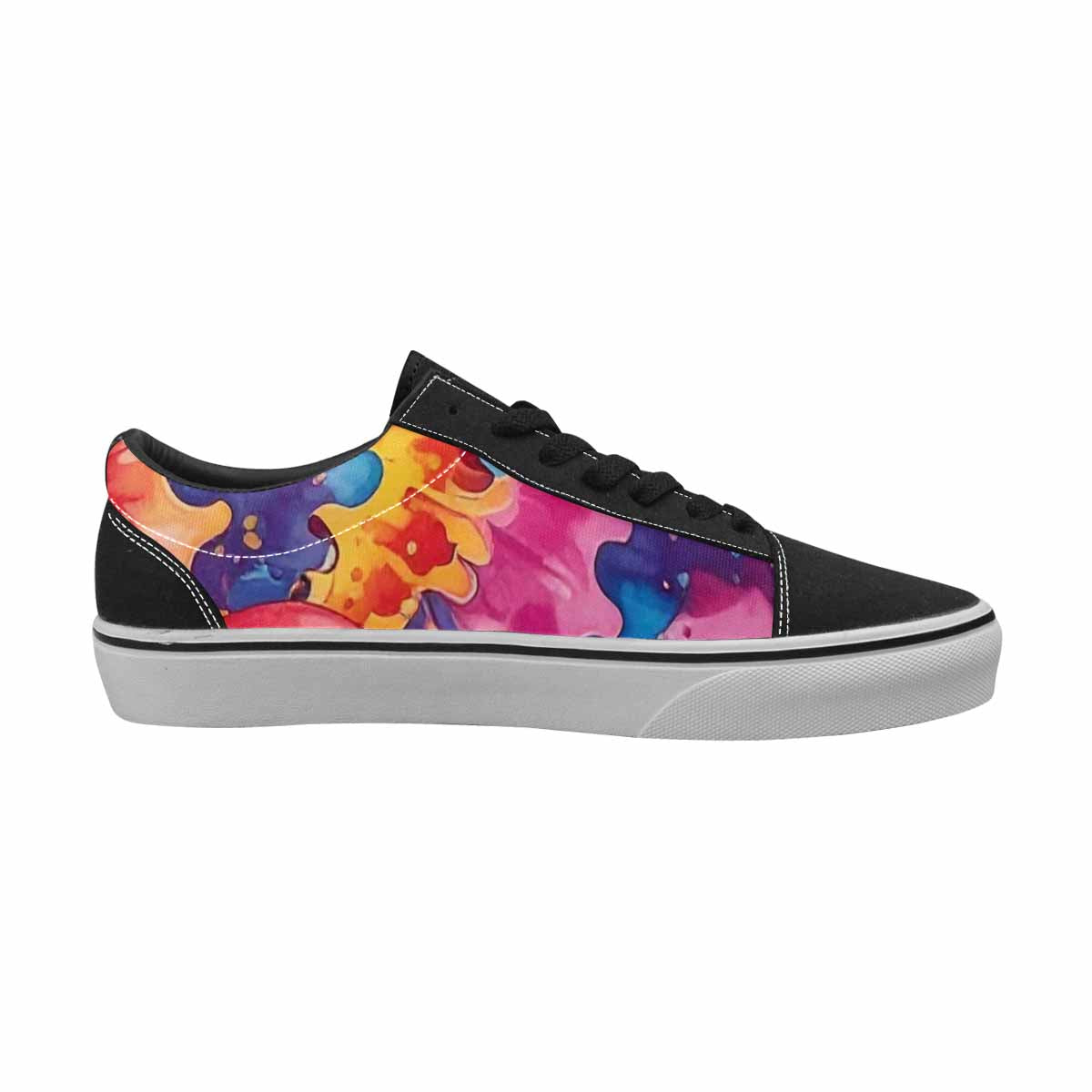 WOMEN'S Smiley Facessmiley Faces  Lace-Up Canvas Neon Fantasy Shoes