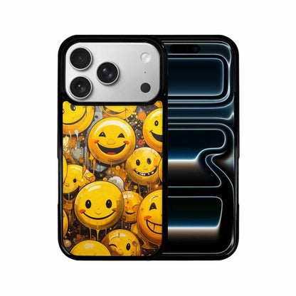 iPhone 17 Pro Case — Melting Moon Smiley Yellow Ver Original, Personalized Phone Case