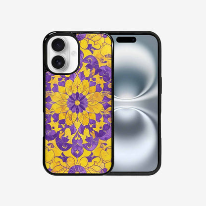 iPhone 16 Case — Intersex Flag Color Theme Small Rainbow, Custom Designed Case Cover