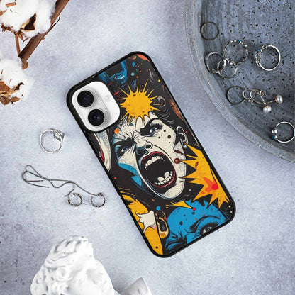 iPhone 16 Plus Case — Comic Book Scream Comic Book Scream, Original Design Phone Case