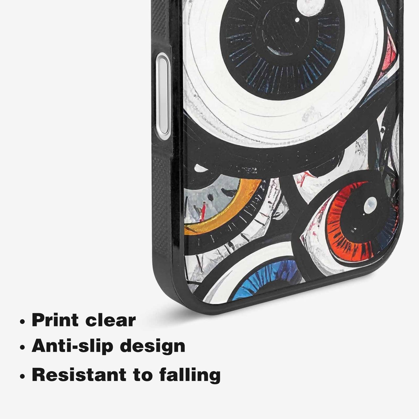iPhone 16 Plus Case — Googly Cartoon Eyeballs, Custom Phone Case