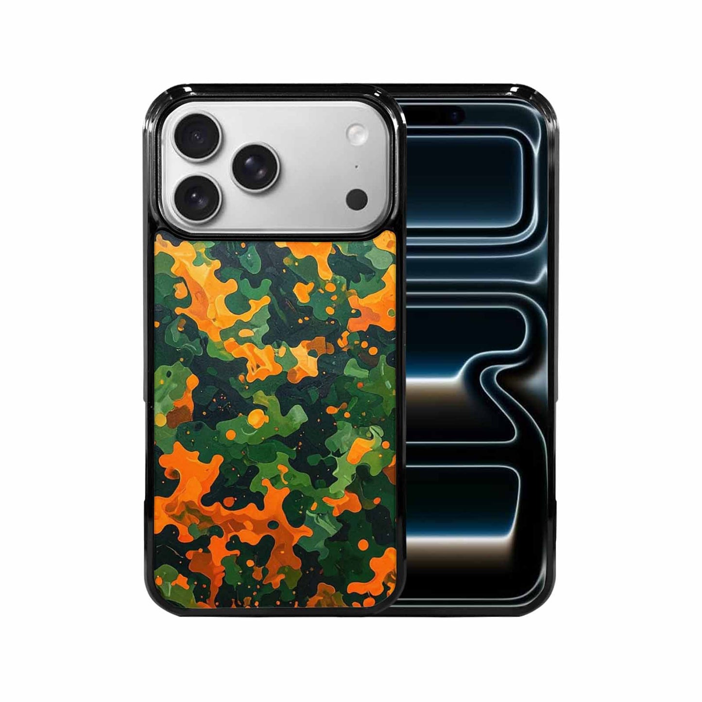 iPhone 17 Pro Max Case — Small Military Camouflage Blotch Camo, Original Design Phone Case