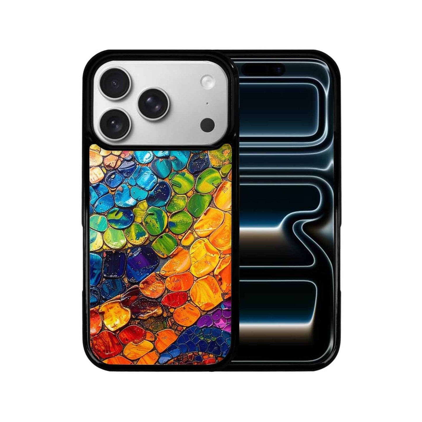 iPhone 17 Pro Case — Reptile Scale Full Color Vibrant Original, Custom Print Case Cover