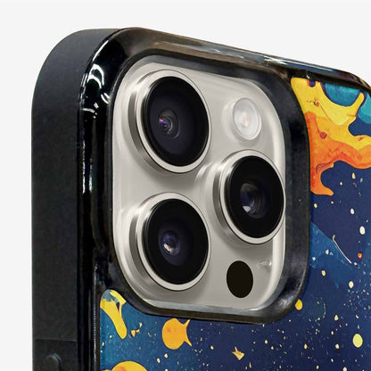iPhone 15 Pro Max Case — Cosmic Camo Harmony, Custom Printed Phone Case