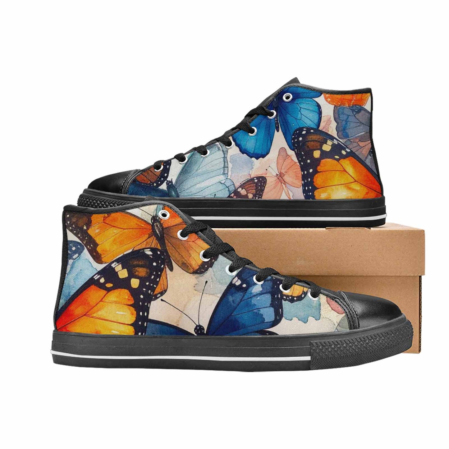 MEN'S Butterfly Wing High Top Canvas Aesthetic Shoes