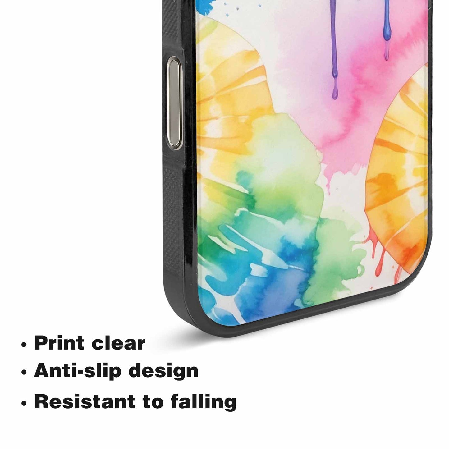 iPhone 16 Pro Case — Dripping Tie Dye Spiral, Custom Art Phone Cover
