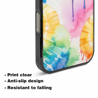 iPhone 16 Pro Case — Dripping Tie Dye Spiral, Custom Art Phone Cover