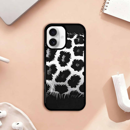 iPhone 17 Case — Leopard Print Black And Animal Print, Custom Printed Phone Case