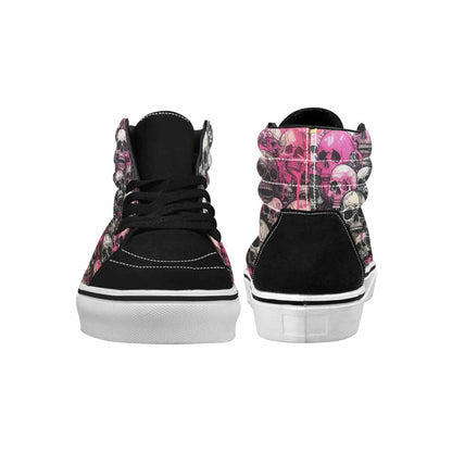 MEN'S Rainbow From Skull S High Top Canvas Neon Fantasy Custom Shoes