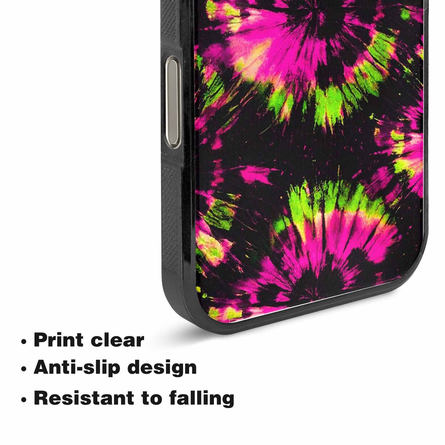 iPhone 15 Pro Max Case — Acid Wash Tie Dye Neon, Custom Made Phone Cover