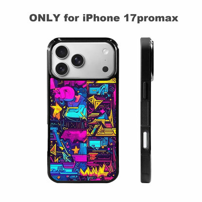 iPhone 17 Pro Max Case — Retro Motif Retro Motifs Pdo Retro, Customized Protective Case