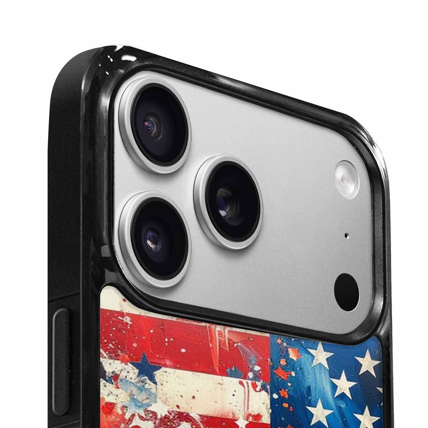 iPhone 17 Pro Case — Patriotic Stars And Stripes American Galaxy, Personalized Phone Case