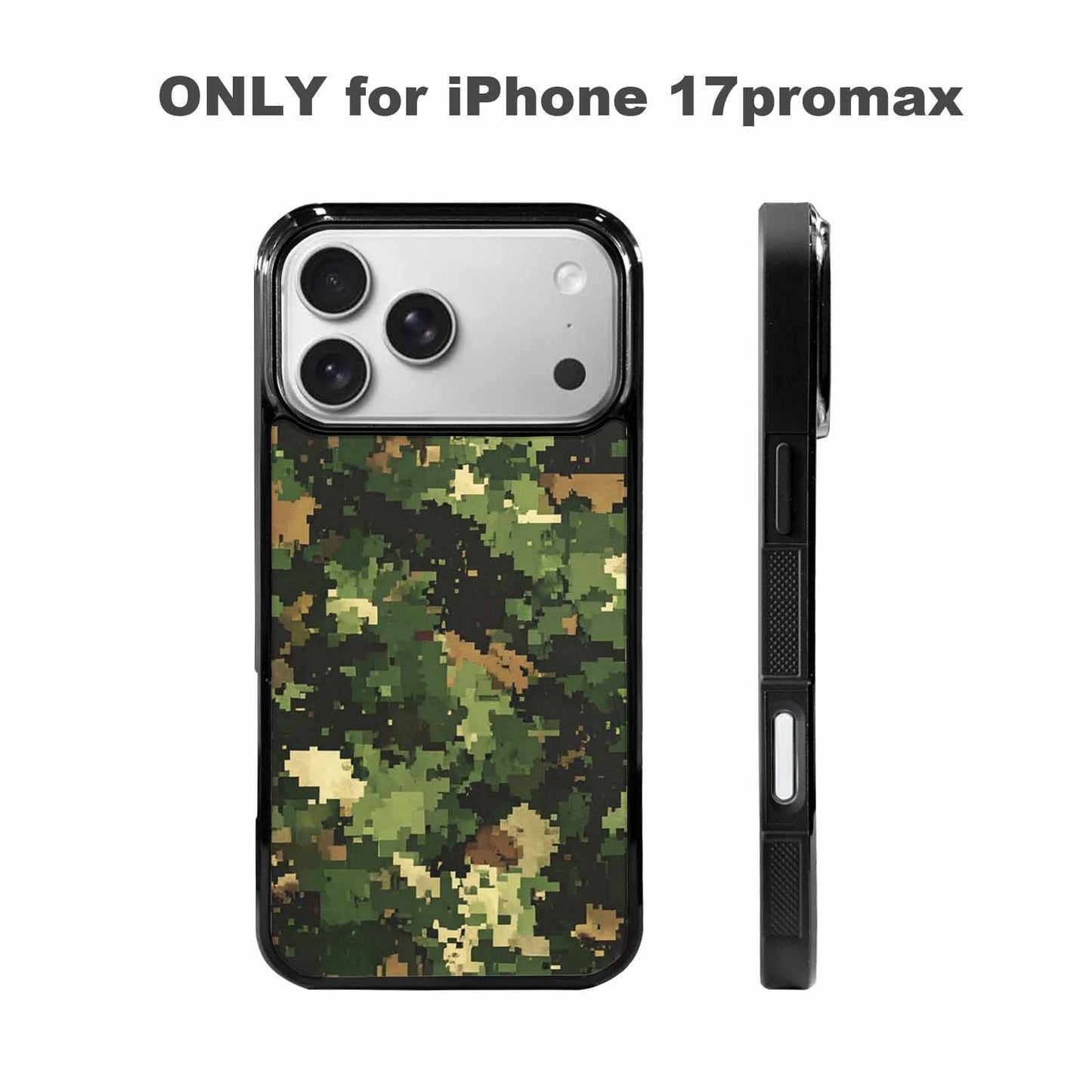 iPhone 17 Pro Max Case — Small Military Camouflage Blotch Camo, Original Design Phone Case