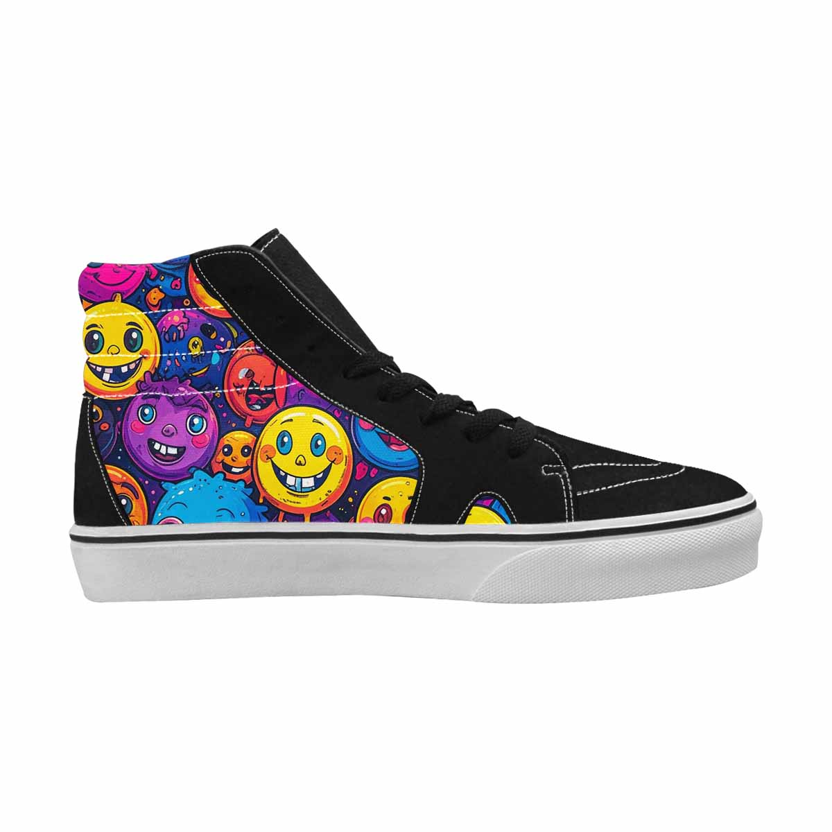 WOMEN'S Funny Looking Cartoon High Top Canvas Dark Academia Custom Sneakers