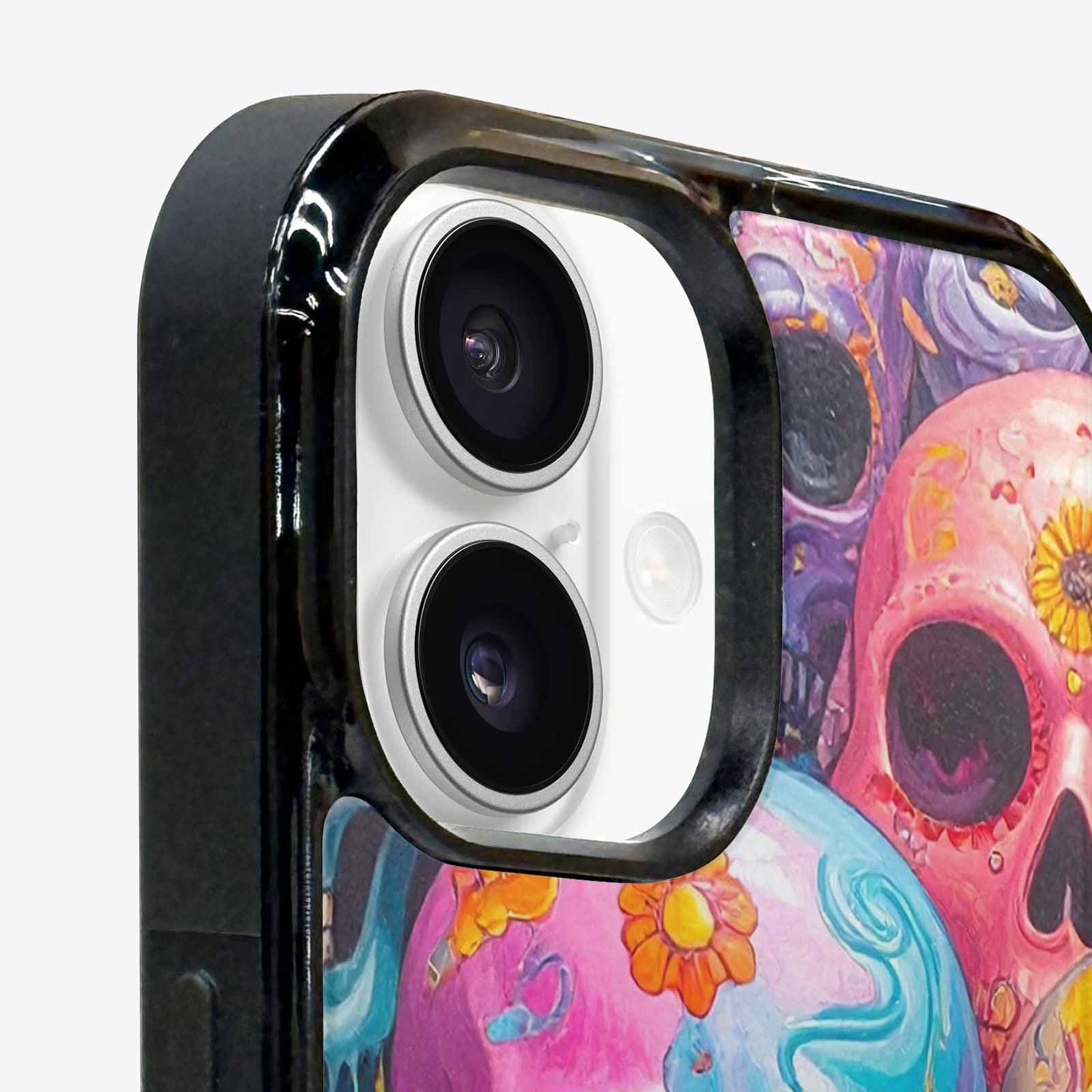 iPhone 16 Case — Sugar Skullsmelting Sugar Skulls, Custom Designed Case Cover
