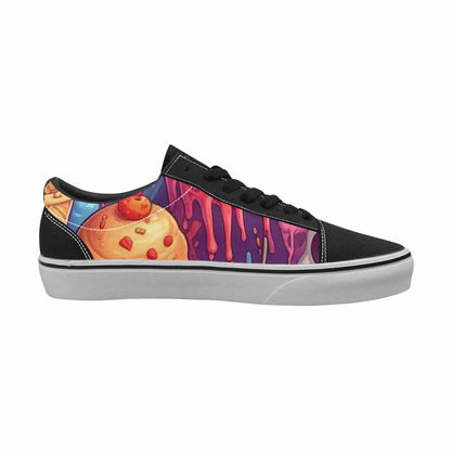 WOMEN'S Ice Cream Monsters  Lace-Up Canvas Aesthetic Custom Shoes