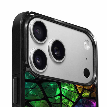 iPhone 17 Pro Case — Neon Camo Spider Web Camo, Custom Printed Phone Case