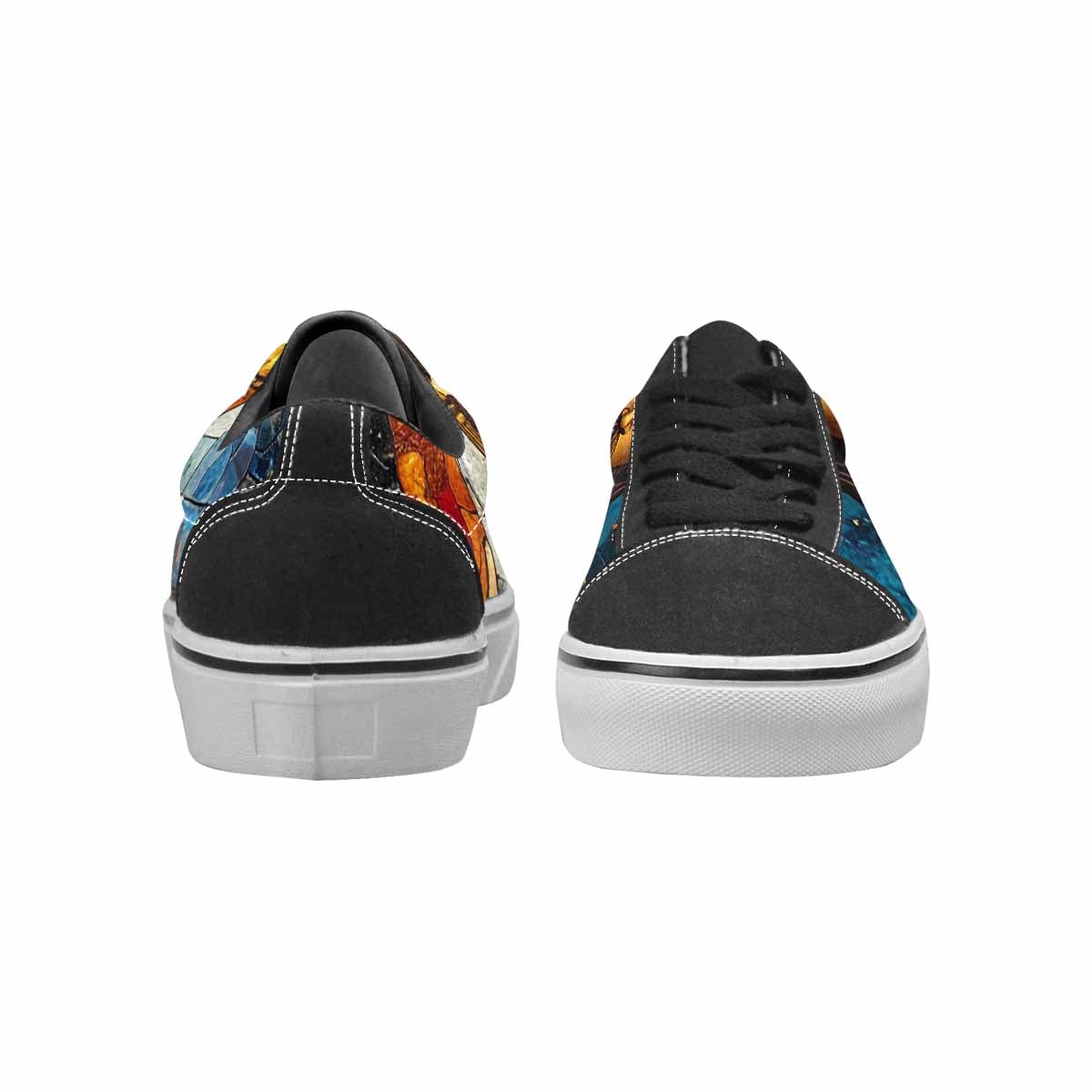 WOMEN'S Jesus Face Small Canvas Lace-Up Vivid Custom Sneakers