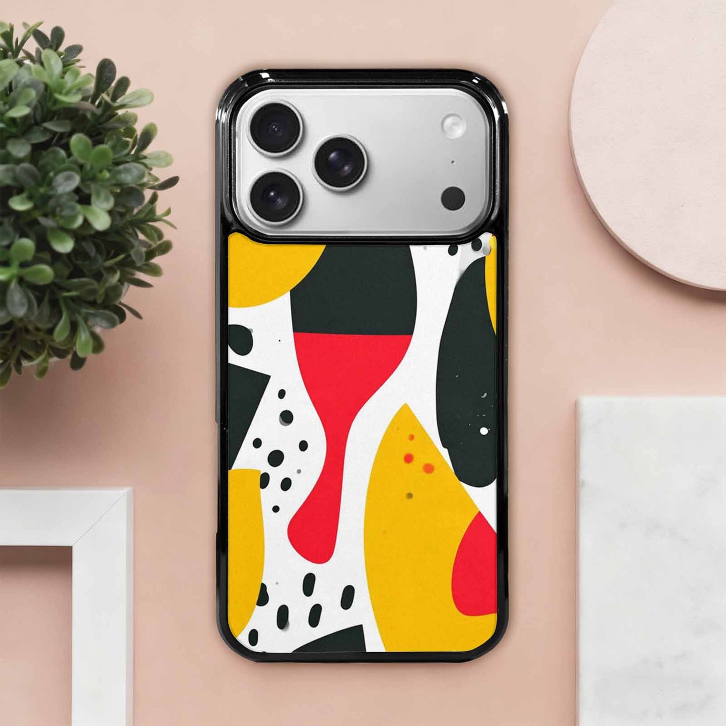 iPhone 17 Pro Max Case — Memphis Art Pattern Retro Vintage, Custom Made Phone Cover