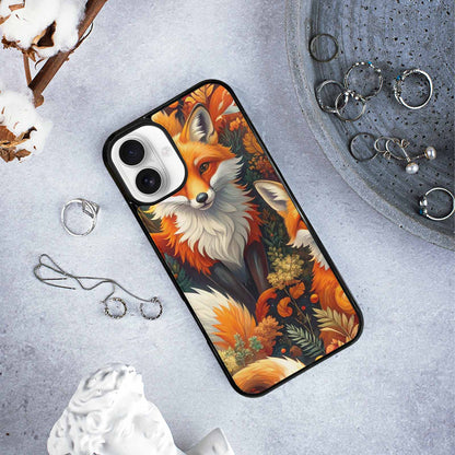 iPhone 16 Plus Case — Fox Forest Fox Forest Pattern Hundreds, Custom Designed Case Cover