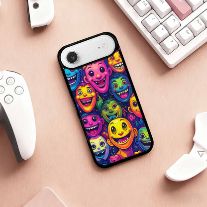 iPhone 17 Air Case — Small Funny Looking Cartoon People Cartoon, Customized Protective Case