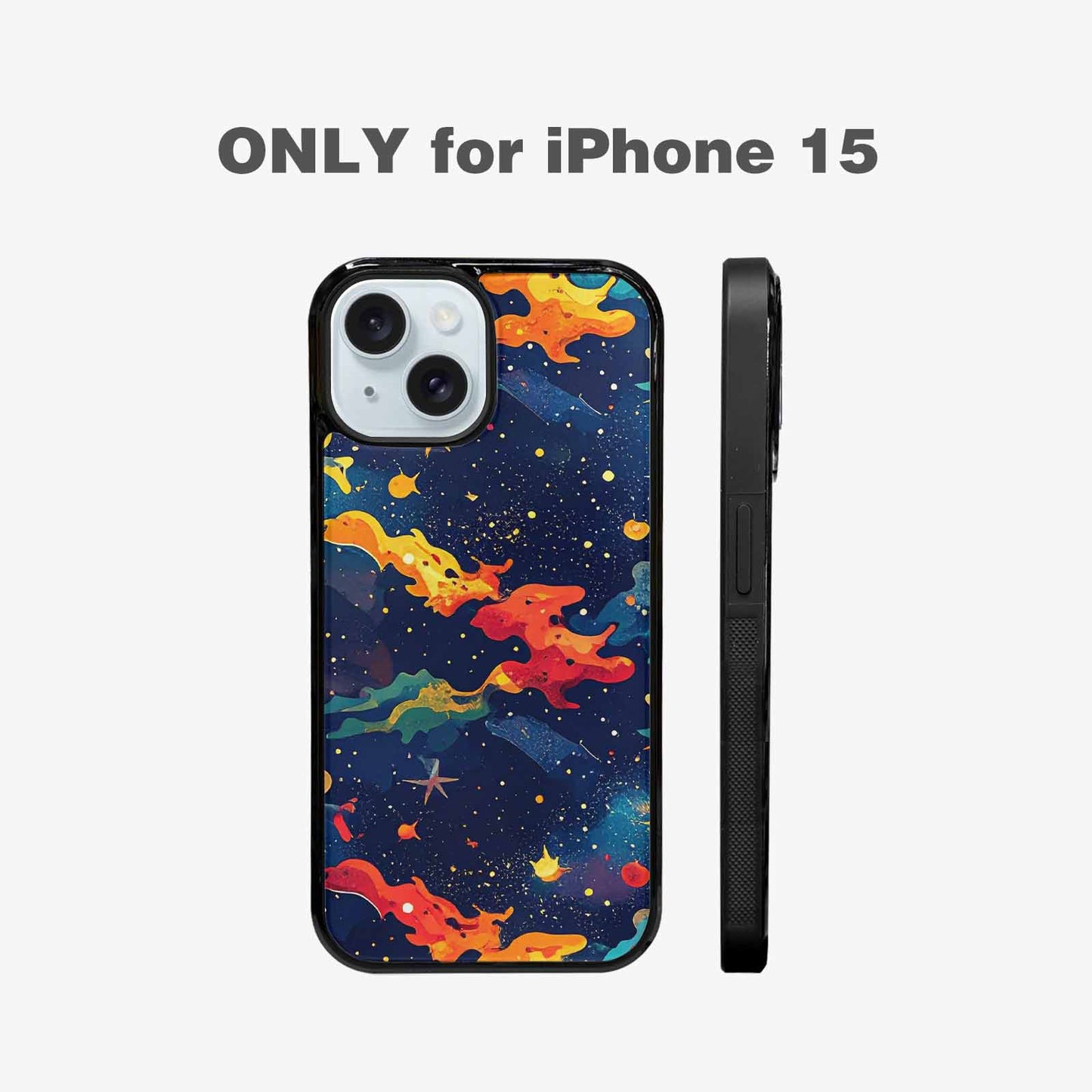 iPhone 15 Case — Cosmic Camo Harmony, Original Design Phone Case