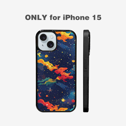 iPhone 15 Case — Cosmic Camo Harmony, Original Design Phone Case