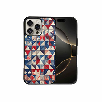 iPhone 16 Pro Max Case — Small American Flag Stars And Stripes, Custom Printed Phone Case