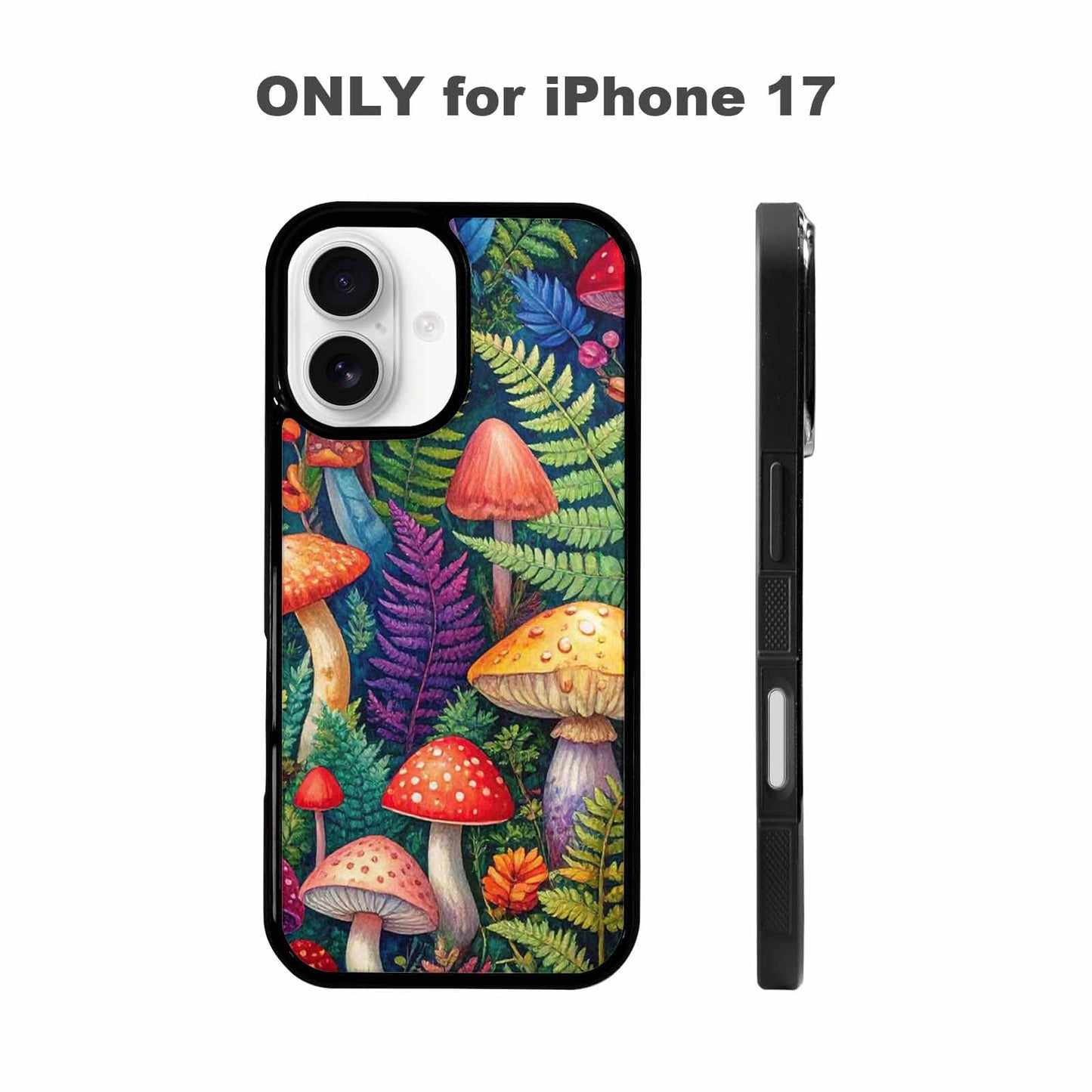 iPhone 17 Case — Mushrooms Botanicalmushrooms P Rk2 Floral, Custom Designed Case Cover