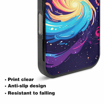 iPhone 16 Pro Case — Love Wins Galaxy Seamless Pattern Vibrant, Custom Printed Phone Case