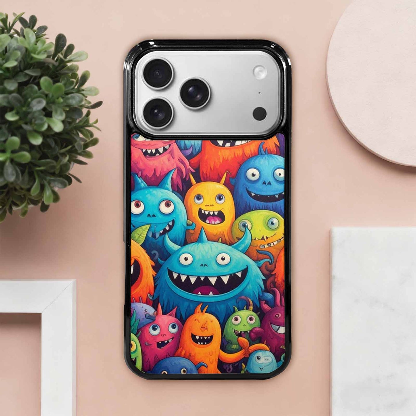 iPhone 17 Pro Max Case — Monsters (general) Cartoon Monst Pyk Cartoon, Custom Printed Phone Case