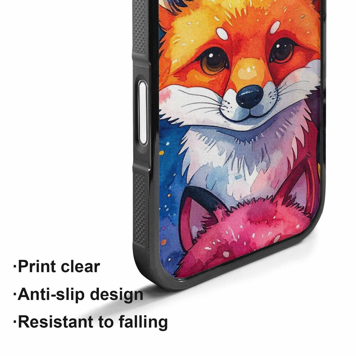 iPhone 17 Case — Watercolor Kawaii Fox Watercolor Abstract, Original Design Phone Case