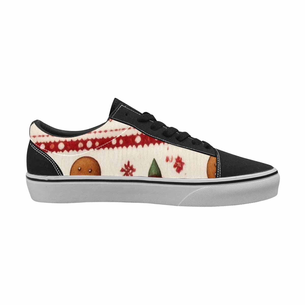 WOMEN'S Christmas Holly Snowflake Canvas Lace-Up Y2K Custom Sneakers