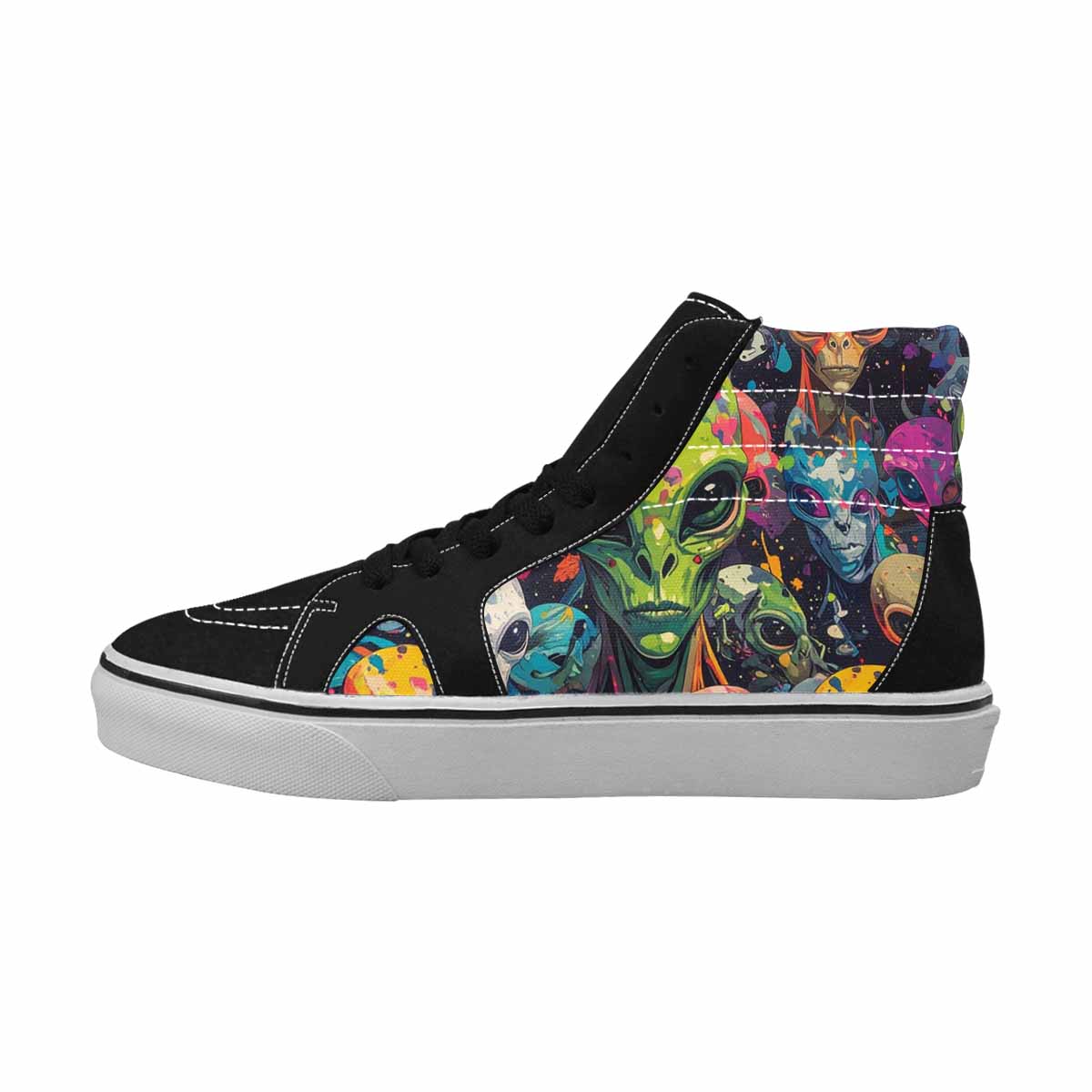 MEN'S Aliens × Camo Aliens High Top Canvas Dreamcore Shoes