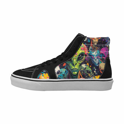 MEN'S Aliens × Camo Aliens High Top Canvas Dreamcore Shoes