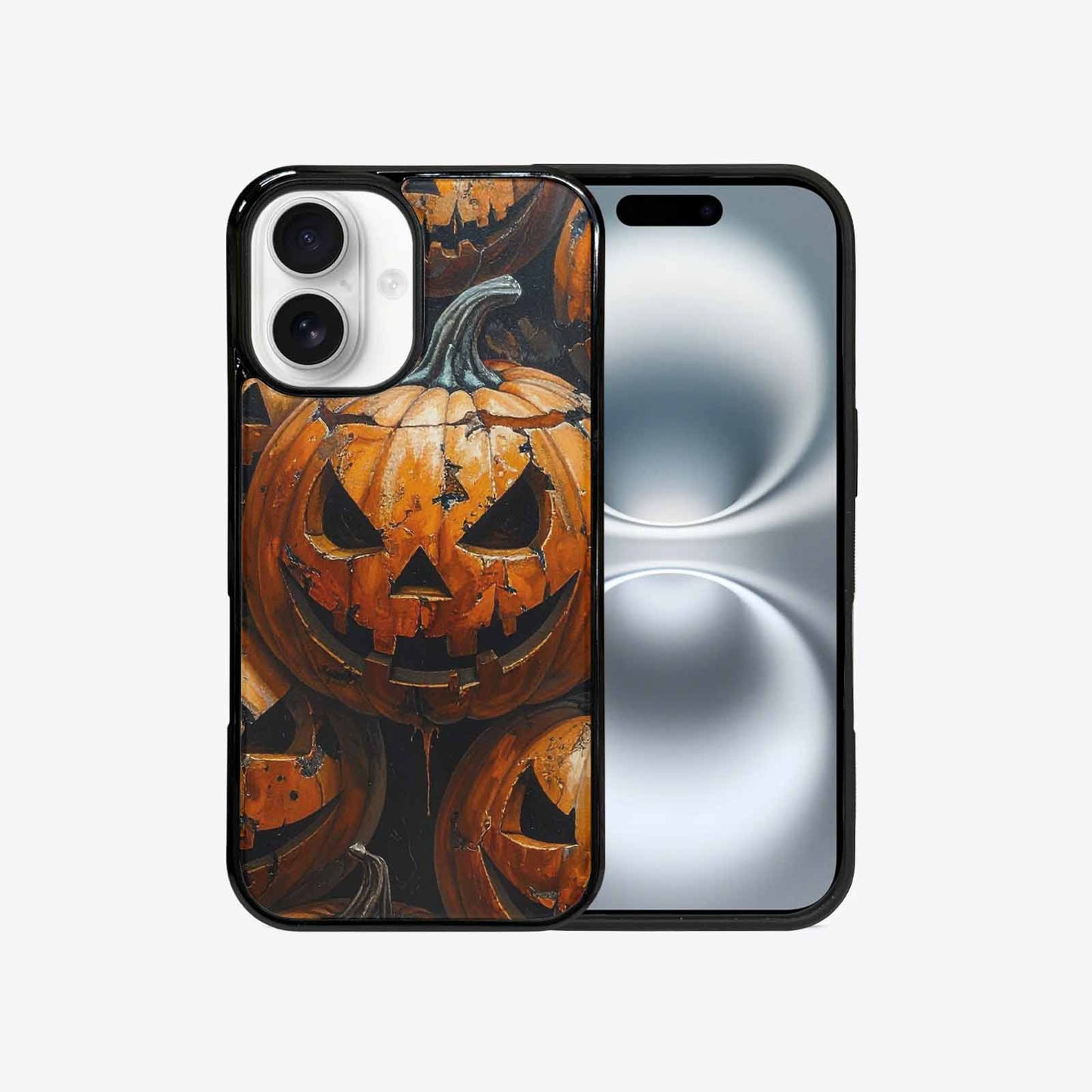 iPhone 16 Case — Halloween Cracked Jackolantern, Custom Printed Phone Case