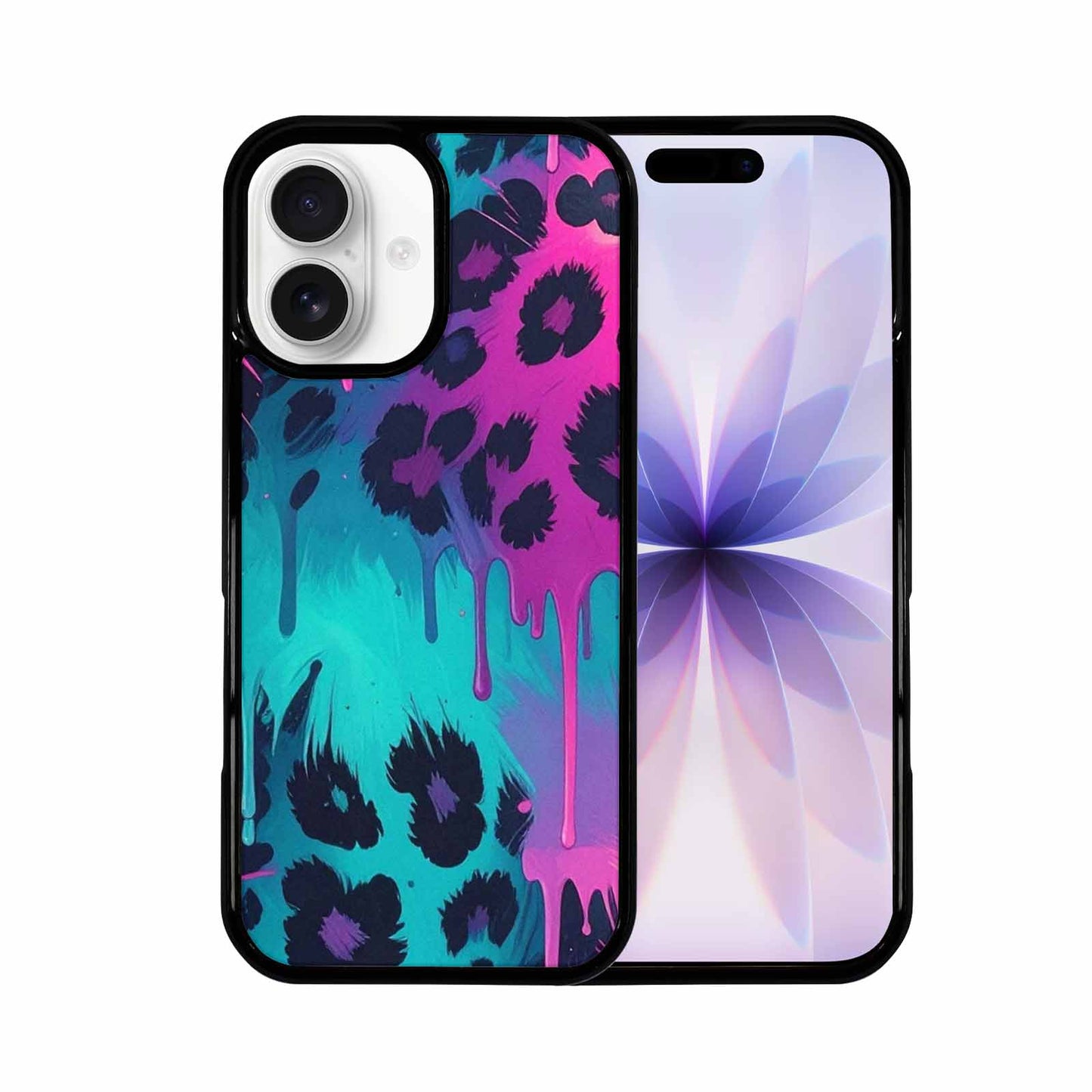 iPhone 17 Case — Leopard Melting Neon Animal Print, Custom Made Phone Cover