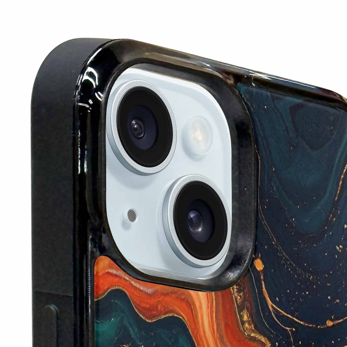 iPhone 15 Case — Marble Dark, Custom Phone Case
