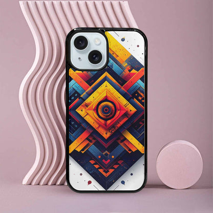 iPhone 15 Case — Urban Tribal Tessellation, Custom Printed Phone Case