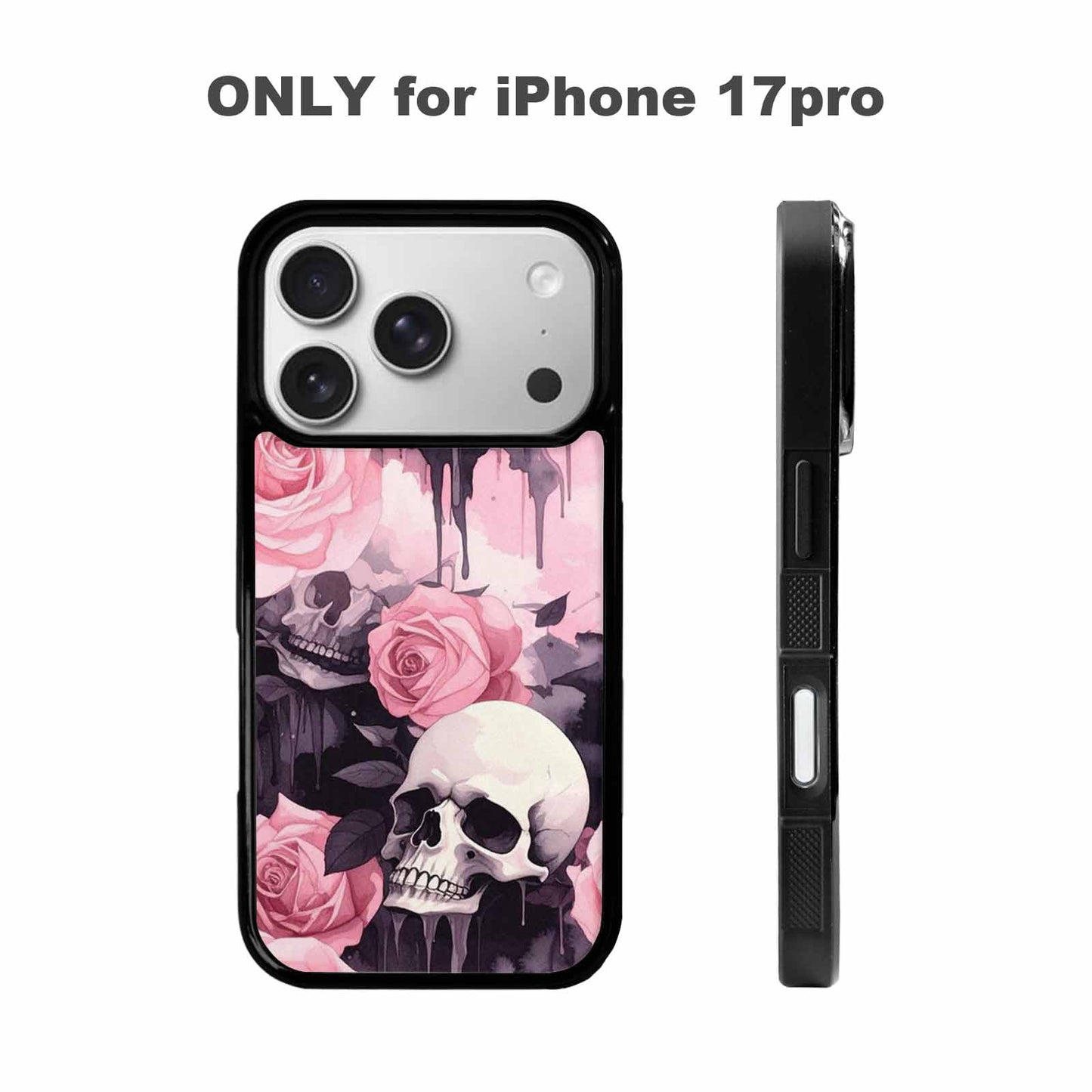iPhone 17 Pro Case — Skull Dark Art Gothic Print Gothic, Unique Phone Case Design