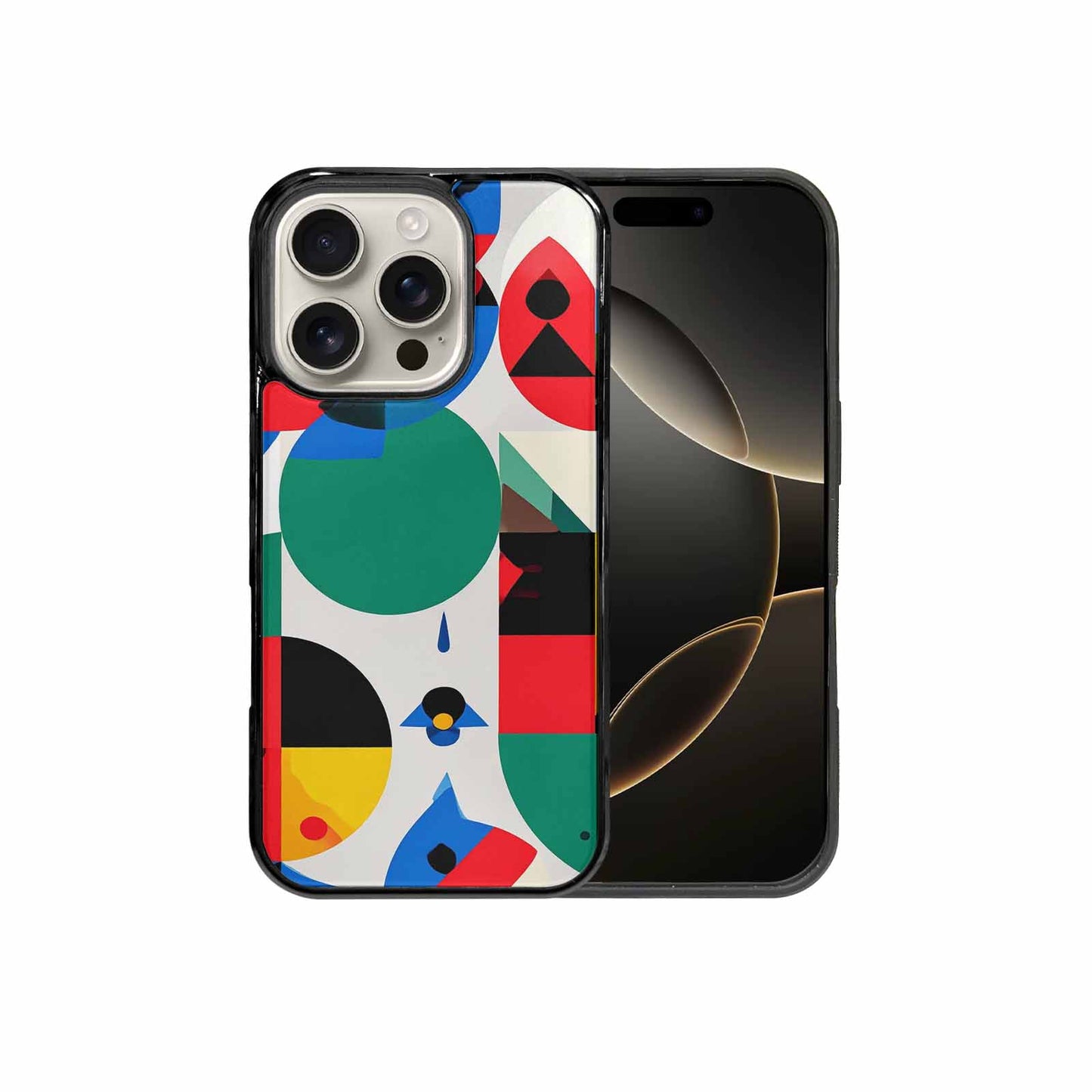 iPhone 16 Pro Case — 1960s Mod Cartoon Art Pattern, Unique Phone Case Design